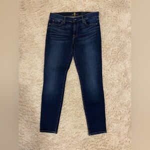 7 for all mankind ankle skinny jeans size 31 EUC